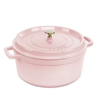 Staub Cast Iron 5.5-qt Round Dutch Oven In Pink