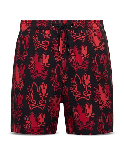 Psycho Bunny Boys' Olden Printed Swim Trunks - Little Kid, Big Kid In Multi