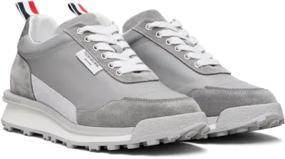 Thom Browne Alumni Low Top Sneaker Light Grey In Multi