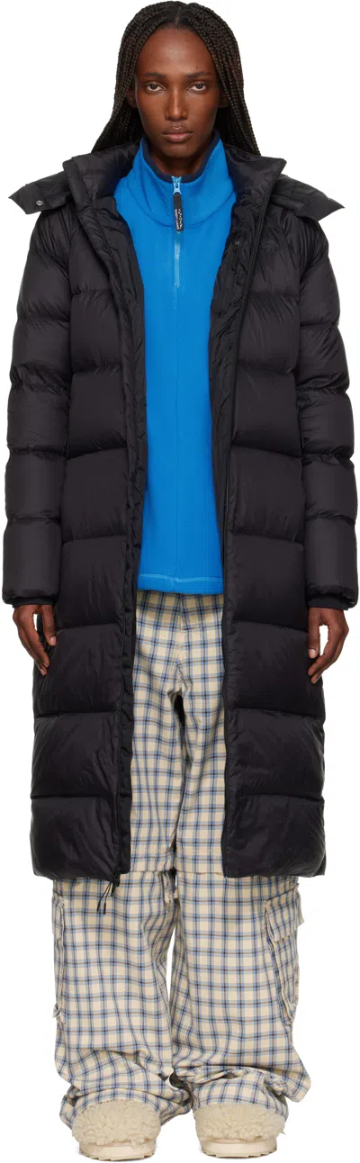 The North Face Black City Long Hooded Down Jacket