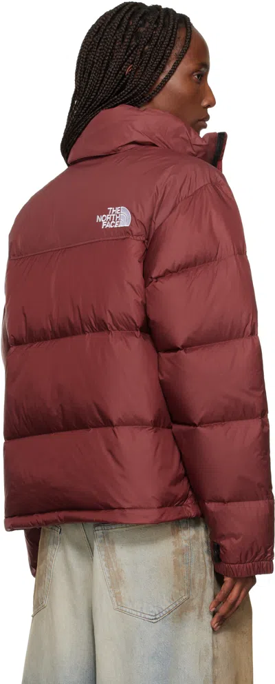 The North Face Red 1996 Retro Nuptse Down Jacket In Burgundy