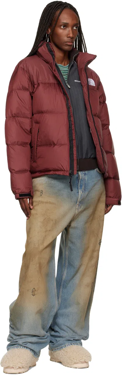 The North Face Red 1996 Retro Nuptse Down Jacket In Burgundy