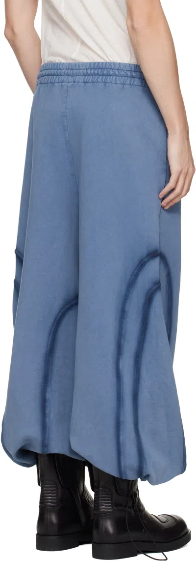 Avavav Blue Relaxed Drawstring Lounge Pants In Blue