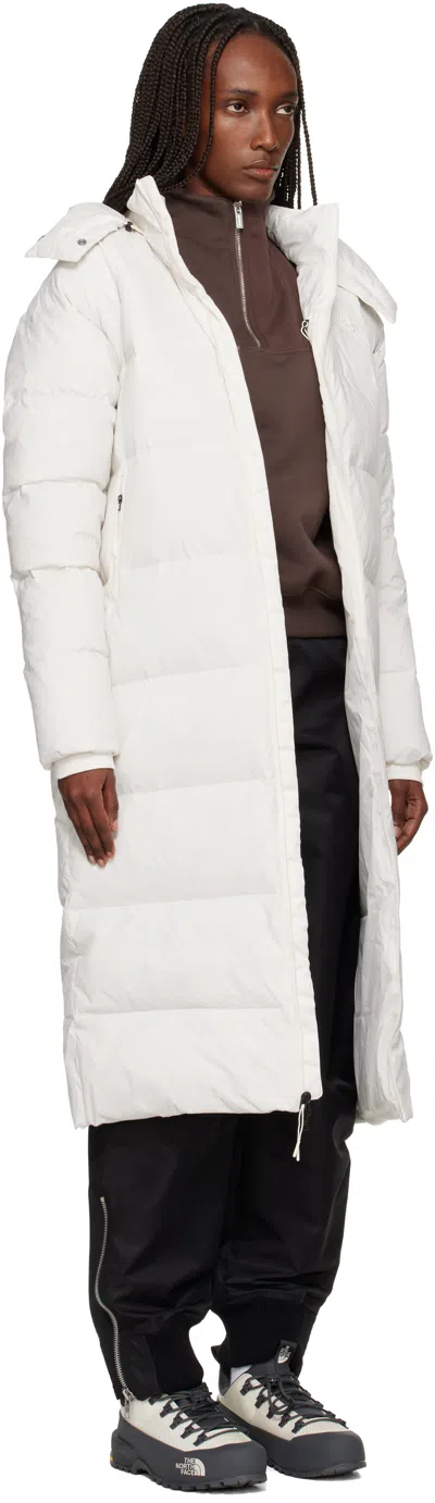 The North Face White City Long Hooded Down Coat