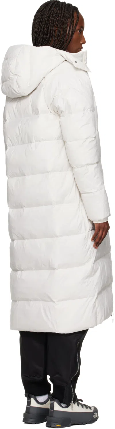 The North Face White City Long Hooded Down Coat