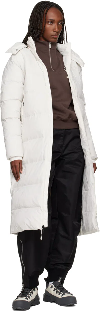 The North Face White City Long Hooded Down Coat