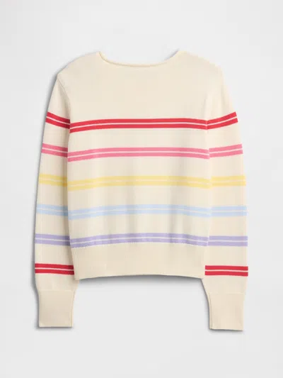 Gap Factory Kids Relaxed Roll-neck Sweater In Multi