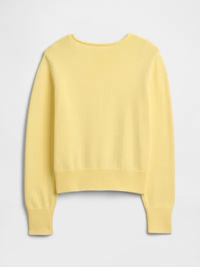 Gap Factory Kids Relaxed Roll-neck Sweater In Yellow
