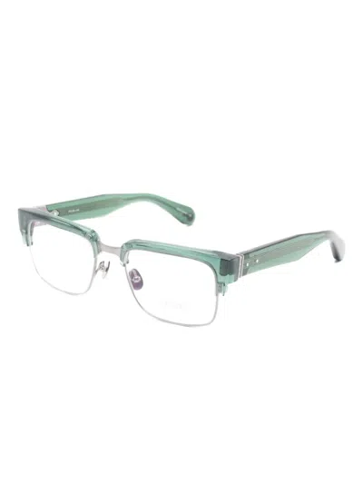 Matsuda Rectangle-frame Glasses In Brown