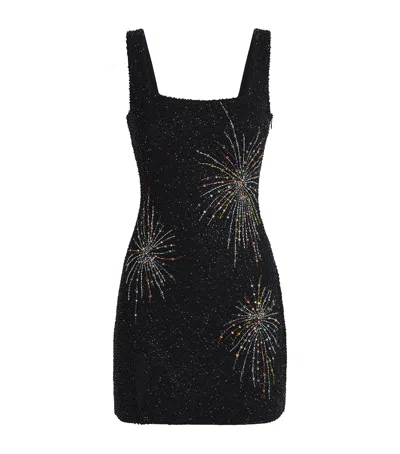 Staud Embellished Le Sable Mini Dress In Black