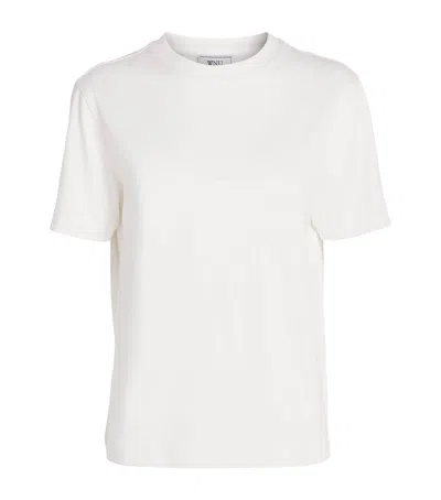 With Nothing Underneath Cotton Soho T-shirt In White