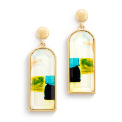 Demdaco Women's Drop Earrings With Gift Box In Isle Skye In Gold