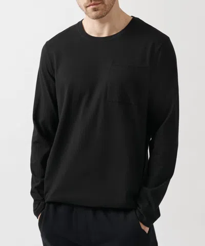 Atm Anthony Thomas Melillo Men's Compact Jersey Oversized Top In Black In Black