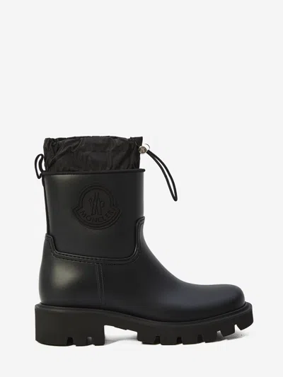 Moncler Stylish High-top Mini Boots With Drawstring Fastening 20 Cm In Animal Print