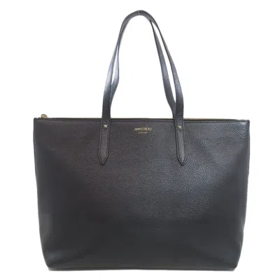 Pre-owned Jimmy Choo Leather Tote Bag () In Black