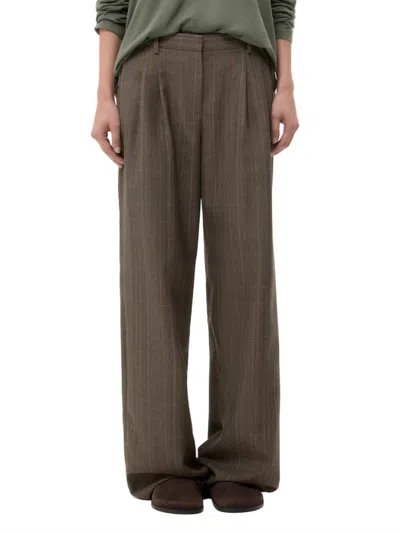Twp Sulli Trouser Pants In Medium Heather Grey Multi In Green
