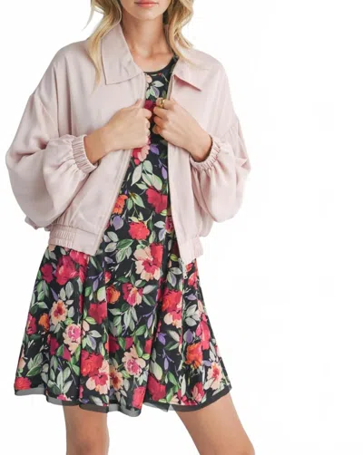 Sadie & Sage Nothing Better Long Sleeve Jacket In Soft Pink In Pink