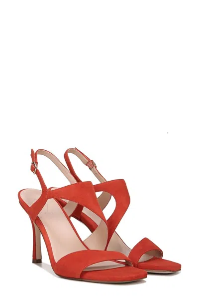 27 Edit Women Suede Leather Strappy Sandals In Orange In Multi