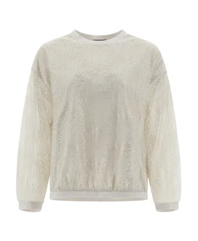 Herno Long Sleeve Round Neck T-shirt In Multi