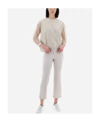 Herno Long Sleeve Round Neck T-shirt In Multi