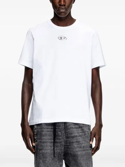 Diesel T-madjust-tr Cotton T-shirt In White