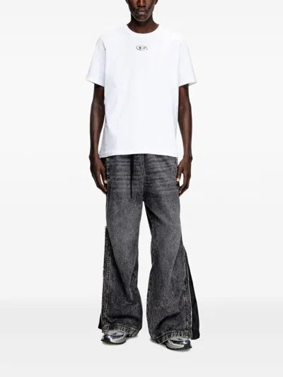 Diesel T-madjust-tr Cotton T-shirt In White