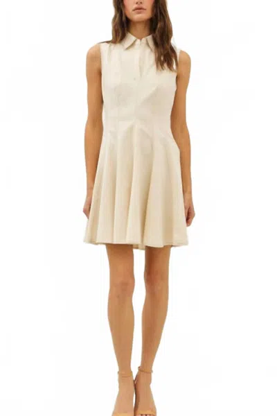 Idem Ditto See A Victory Mini Dress In Natural In Gray