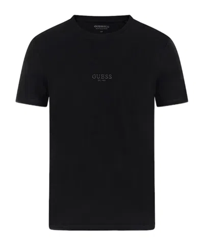 Guess Small Logo T-shirt In Black
