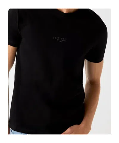 Guess Small Logo T-shirt In Black