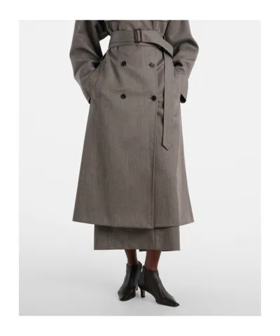 The Row Carla 45 Leather Ankle Boots In Black