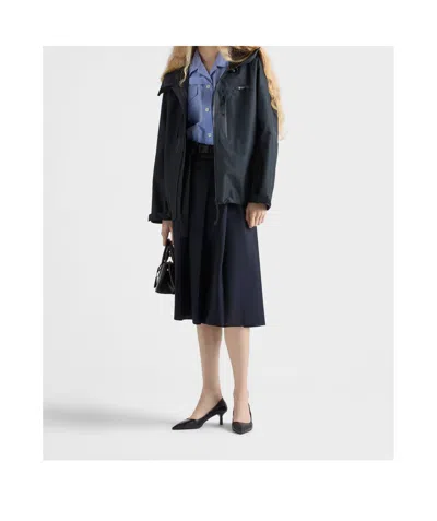 Prada Technical Fabric Jacket In Black