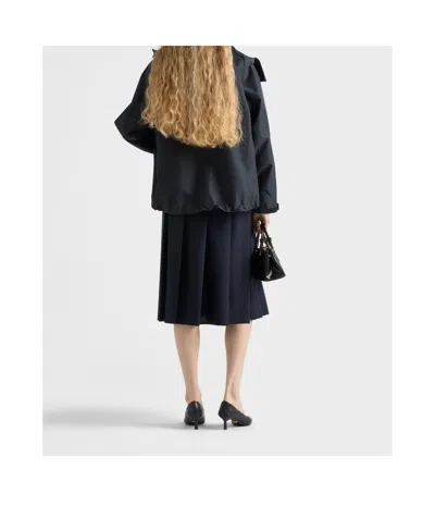 Prada Technical Fabric Jacket In Black