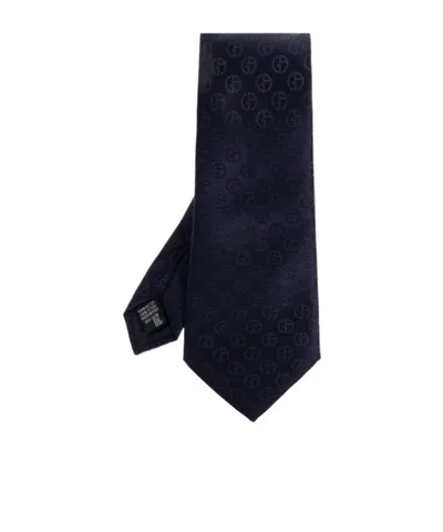 Giorgio Armani Pointed Tie In Brown