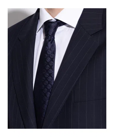 Giorgio Armani Pointed Tie In Brown