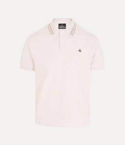 Vivienne Westwood Classic Polo Solid Piquet Lilac-ash L Men In White