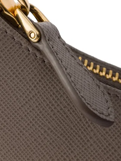 Prada Re-edition 2005 Zip Pouch Tote Bag In Brown