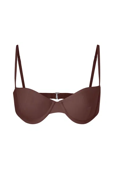 Anemos Archive Sale | Balconette Underwire Bikini Top In Brown