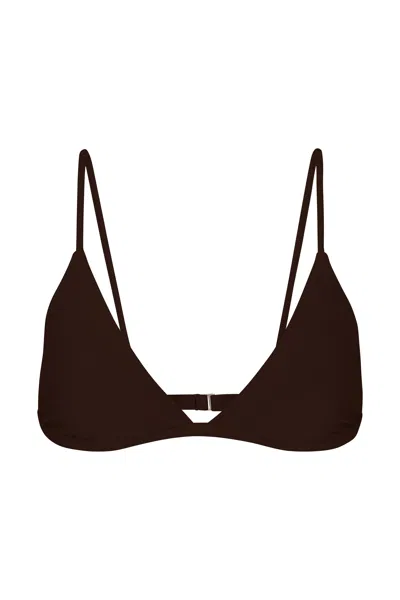 Anemos Archive Sale | Classic Triangle Bikini Top In Brown