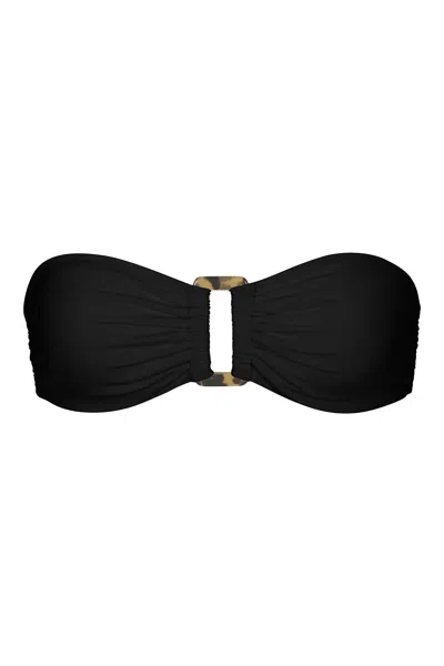 Anemos Archive Sale | Tortoise Bandeau Bikini Top In Black