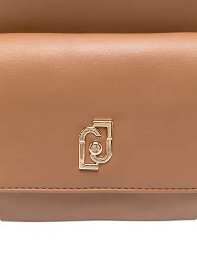 Liu •jo Logo-plaque Backpack In Brown