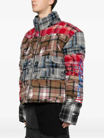 Who Decides War Ruin Patchwork-design Jacket In Brown