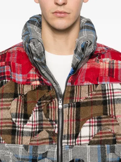 Who Decides War Ruin Patchwork-design Jacket In Brown