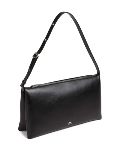 Courrèges Rectangular Shoulder Bag In Black