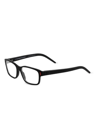 Tag Heuer Rectangle-frame Glasses In Black