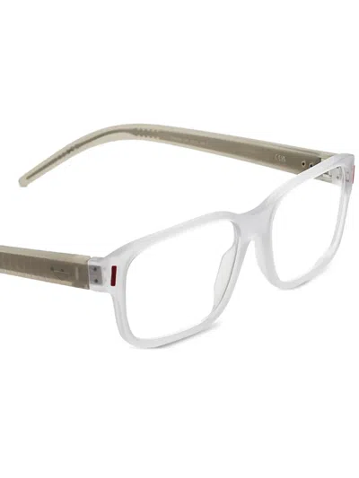 Tag Heuer Rectangle-frame Glasses In White