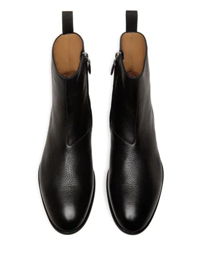 Bally Westminster Leather Zip Boots In Multi