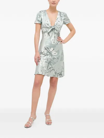 Guess Usa Floral-print Mini Dress In Multi