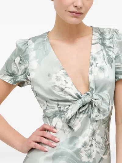 Guess Usa Floral-print Mini Dress In Multi