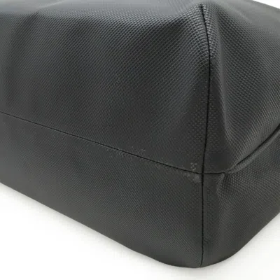 Pre-owned Bottega Veneta Black Dark Brown Pvc Leather Shoulder Bag Tote Bag () In Multi