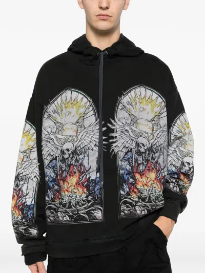 Who Decides War Skull Hooded Pullover In Multi